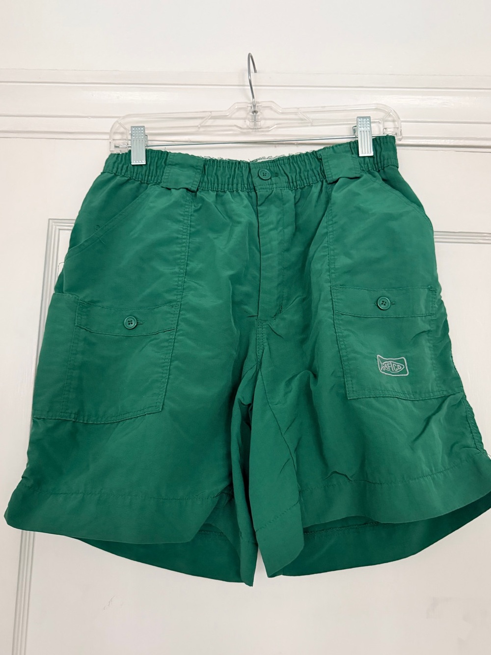 AFTCO 8” original fishing shorts dark green men’s 32